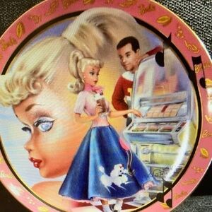 Barbie Collector Plate- Soda Shop Barbie, 2001